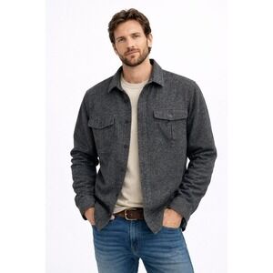 Freedom Foundry Flannel Shirt Jacket Mens XL‎ Gray